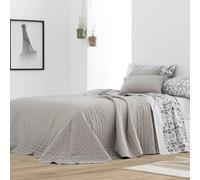 Burrito Blanco Colcha Coverlet 148 | Colcha para Primavera y Verano de 270x270cm + 2 Fundas Cuadrantes 50x50cm (+ Medidas Disponibles)| para Cama de 150cm | Color Gris