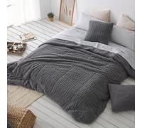 Burrito Blanco | Colcha edredón con Borreguillo, 436 Gris | Cama de 150 cm | (+ Medidas Disponibles) | Edredones de Invierno | Reverso Borreguito | Diseño 436 | Color Gris