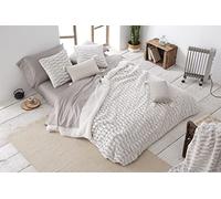 Burrito Blanco | Colcha edredón con Borreguillo, 437 Perla | Cama de 150 cm | (+ Medidas Disponibles) | Edredones de Invierno | Reverso Borreguito | Diseño 437 | Color Perla