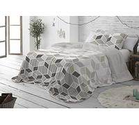 Burrito Blanco | Colcha edredón Invierno con Borreguillo, 429 Gris | para Cama de 135 cm (+ Medidas Disponibles) | Edredones Invierno 135 | Cama Doble 135