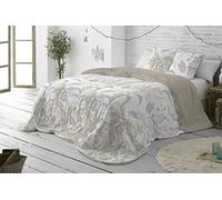 Burrito Blanco | Colcha edredón Invierno con Borreguillo, 430 Piedra | para Cama de 90 cm (+ Medidas Disponibles) | Edredones Invierno 90 | Cama indivual 90