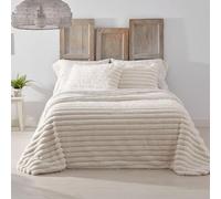 Burrito Blanco | Colcha edredón Invierno con Borreguillo | Cama de 90cm. (+Medidas Disponibles) | Diseño 438 | Color Crema (180x260cm.)