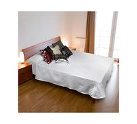 Burrito Blanco Colcha Jacquard 100 | Colcha Pique 180x270cm (+ Medidas Disponibles)| para Cama Individual de 90cm | Color Blanco