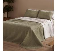 Burrito Blanco | Colcha Verano | Cama de 105cm. (+Medidas Disponibles) | Diseño 166 | Color Salvia (105x190/200cm.)
