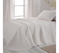 Burrito Blanco | Colcha Verano | Cama de 150cm. (+Medidas Disponibles) | Diseño 162 | Color Blanco (150x190/200cm.)