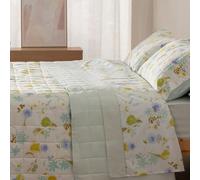 Burrito Blanco | Colchas Boutí | Cama de 105cm. (+Medidas Disponibles) | Diseño 140 | Color Verde (105x190/200cm.)