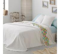 Burrito Blanco | Colchas de Verano 148 Blanco | para Cama de 105 cm (+ Medidas Disponibles) | Colchas de Verano 105 | Cama indivual 105