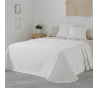 Burrito Blanco │ Colchas de Verano, Cama de 105 (+ Medidas Disponibles)│ Color Blanco │ Funda de cojín incluida │ Cotton Touch │ Diseño 152