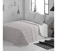 Burrito Blanco│Colchas Juveniles, Cama de 90 (+ Medidas Disponibles)│Colcha de Primavera│Acolchado Ligero│Diseño 038, Gris