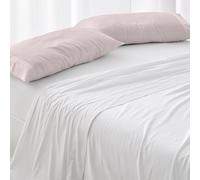Burrito Blanco │ Funda de Almohada 45x110 cm │ Cama de 90 cm (+ Medidas Disponibles)│ Tejido de algodón 100%, Calidad percal, 180 Hilos │ Colección coordinable en 6 Colores │ Diseño 400 Nude
