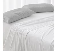 Burrito Blanco │ Funda de Almohada 45x125 cm │ Cama de 105 cm (+ Medidas Disponibles)│ Tejido de algodón 100%, Calidad percal, 180 Hilos │ Colección coordinable en 6 Colores │ Diseño 400 Gris