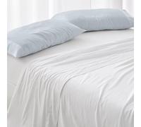 Burrito Blanco │ Funda de Almohada 45x155 cm │ Cama de 135 cm (+ Medidas Disponibles)│ Tejido de algodón 100%, Calidad percal, 180 Hilos │ Colección coordinable en 6 Colores │ Diseño 400 Azul