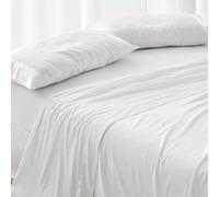 Burrito Blanco │ Funda de Almohada 45x170 cm │ Cama de 150 cm (+ Medidas Disponibles)│ Tejido de algodón 100%, Calidad percal, 180 Hilos │ Colección coordinable en 6 Colores │ Diseño 400 Blanco