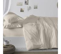 Burrito Blanco │ Funda nórdica 290x260 cm │ Cama de 200 cm (+ Medidas Disponibles)│ Tejido de algodón 100%, Calidad percal, 180 Hilos │ Colección coordinable en 6 Colores │ Diseño 400 Crudo