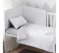 Burrito Blanco | Funda nórdica Cuna y maxicuna, algodón, 100%, 401 Gris | para Funda nórdica de 100x120 cm (+ Medidas Disponibles) | Fundas nórdicas bebé