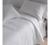 Burrito Blanco | Fundas nórdicas Algodón Bordadas | para Cama de 150 cm (+ Medidas Disponibles)| Algodón percal 200 Hilos | Color 400 Blanco (150x190/200cm)