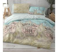 Burrito Blanco | Fundas nórdicas Estampadas | Cama de 180cm. (+Medidas Disponibles) | Diseño 101 | Color Mar (180x190/200cm.)