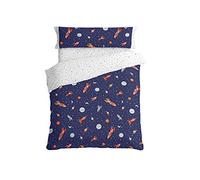 Burrito Blanco | Juego de Funda nórdica Infantil 168 Azul | para Cama de 90 cm (+ Medidas Disponibles) | Fundas nórdicas Estampadas 90