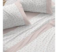Burrito Blanco | Juego de Sábanas 50% Algodón 50% Poliéster Cama 135 Coral
