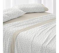 Burrito Blanco Juego de Sábanas 50% Algodón 50% Poliéster Cama 135 Pistacho