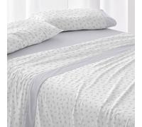 Burrito Blanco | Juego de Sábanas 50% Algodón 50% Poliéster Cama 90 Azul