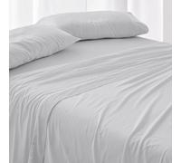 Burrito Blanco | Juego de sábanas Algodón | Cama de 105cm. (+Medidas Disponibles) | Diseño 633 | Color Gris (105x190/200cm.)