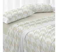 Burrito Blanco | Juego de sábanas Algodón | Cama de 150 a 160cm. (+Medidas Disponibles) | Diseño 631 | Color Trigo (150-160x190/200cm.)