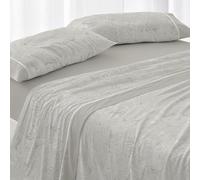 Burrito Blanco | Juego de sábanas | Cama de 105cm. (+Medidas Disponibles) | Diseño 045 | Color Laurel (105x190/200cm.)