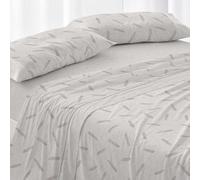 Burrito Blanco | Juego de sábanas | Cama de 105cm. (+Medidas Disponibles) | Diseño 046 | Color Piedra (105x190/200cm.)