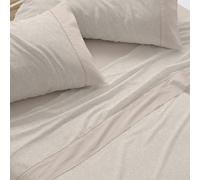 Burrito Blanco | Juego de sábanas | Cama de 105cm. (+Medidas Disponibles) | Diseño 047 | Color Arena (105x190/200cm.)