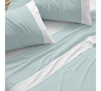Burrito Blanco | Juego de sábanas | Cama de 105cm. (+Medidas Disponibles) | Diseño 238 | Color Verde (105x190/200cm.)