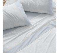 Burrito Blanco | Juego de sábanas | Cama de 105cm. (+Medidas Disponibles) | Diseño 550 | Color Azul (105x190/200cm.)