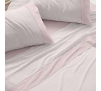 Burrito Blanco | Juego de sábanas | Cama de 120cm. (+Medidas Disponibles) | Diseño 297 | Color Coral (120x190/200cm.)