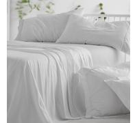 Burrito Blanco | Juego de sábanas,Cama de 135 cm (+ Medidas Disponibles) | Poliéster 50% Algodón 50% | Fácil Planchado | Diseño 297 Gris Claro