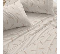Burrito Blanco | Juego de sábanas | Cama de 135cm. (+Medidas Disponibles) | Diseño 046 | Color Arena (135x190/200cm.)