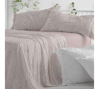 Burrito Blanco | Juego de sábanas | Cama de 150 a 160cm. (+Medidas Disponibles) | Diseño 045 | Color Tierra (150-160x190/200cm.)