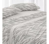 Burrito Blanco | Juego de sábanas | Cama de 150 a 160cm. (+Medidas Disponibles) | Diseño 050 | Color Acero (150-160x190/200cm.)