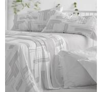 Burrito Blanco | Juego de sábanas | Cama de 150 a 160cm. (+Medidas Disponibles) | Diseño 142 | Color Gris (150-160x190/200cm.)