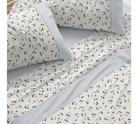 Burrito Blanco | Juego de sábanas | Cama de 150cm. (+Medidas Disponibles) | Diseño 546 | Color Azul (150x190/200cm.)