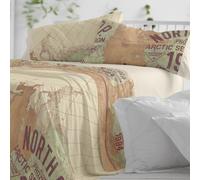 Burrito Blanco | Juego de sábanas | Cama de 180cm. (+Medidas Disponibles) | Diseño 101 | Color Tierra (180x190/200cm.)