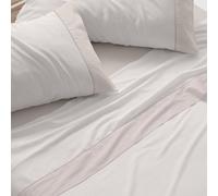 Burrito Blanco | Juego de sábanas | Cama de 80cm. (+Medidas Disponibles) | Diseño 297 | Color Beige (80x190/200cm.)