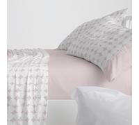 Burrito Blanco | Juego de sábanas | Cama de 90cm. (+Medidas Disponibles) | Diseño 139 | Color Rosa Colorete (90x190/200cm.)