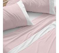 Burrito Blanco | Juego de sábanas | Cama de 90cm. (+Medidas Disponibles) | Diseño 238 | Color Coral (90x190/200cm.)