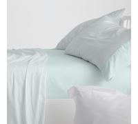 Burrito Blanco | Juego de sábanas | Cama de 90cm. (+Medidas Disponibles) | Diseño 541 | Color Agua (90x190/200cm.)