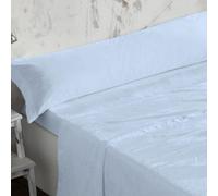 Burrito Blanco - Juego de sábanas Coralina 953 Azul para Cama de 90x190/200 cm