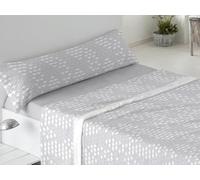 Burrito Blanco Juego de Sábanas coralina Dorvel 746 Gris Cama de 180