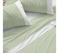 Burrito Blanco | Juego de Sábanas Infantiles Algodón Mezcla Cama 150 Verde