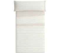 Burrito Blanco | Juego de sábanas Infantiles | Cama de 150 a 160cm. (+Medidas Disponibles) | Diseño 181 | Color Beige (150-160x190/200cm.)