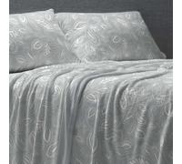 Burrito Blanco | Juego de Sábanas Nacarina Invierno Cama 150 Azul Acero