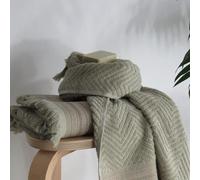 Burrito Blanco | Juego de Toallas | Juego de 3 Toallas | Diseño 214 | Color Laurel | 100% Algodón